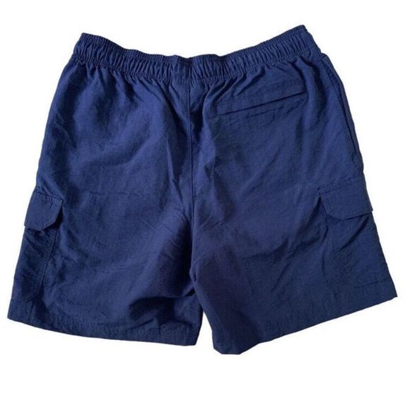 Champion Cargo Shorts Men's Sz Medium Athletic Sport Take A Hike Navy Blue - Picture 2 of 4
